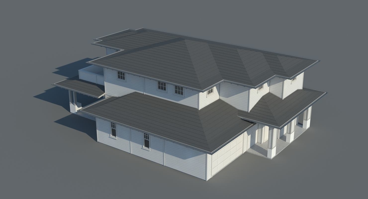 Family House 007 3D model_9