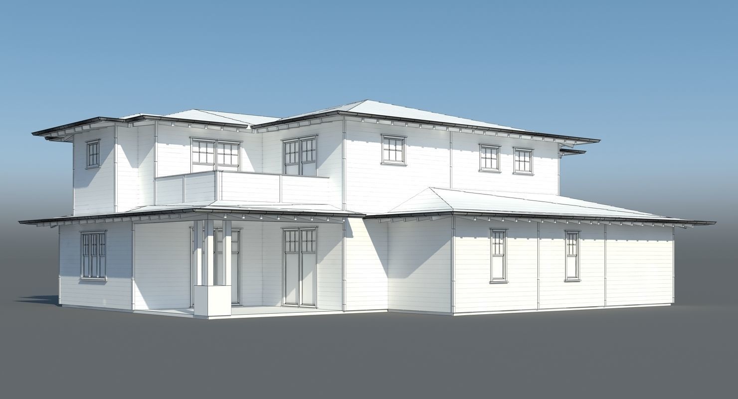Family House 007 3D model_8