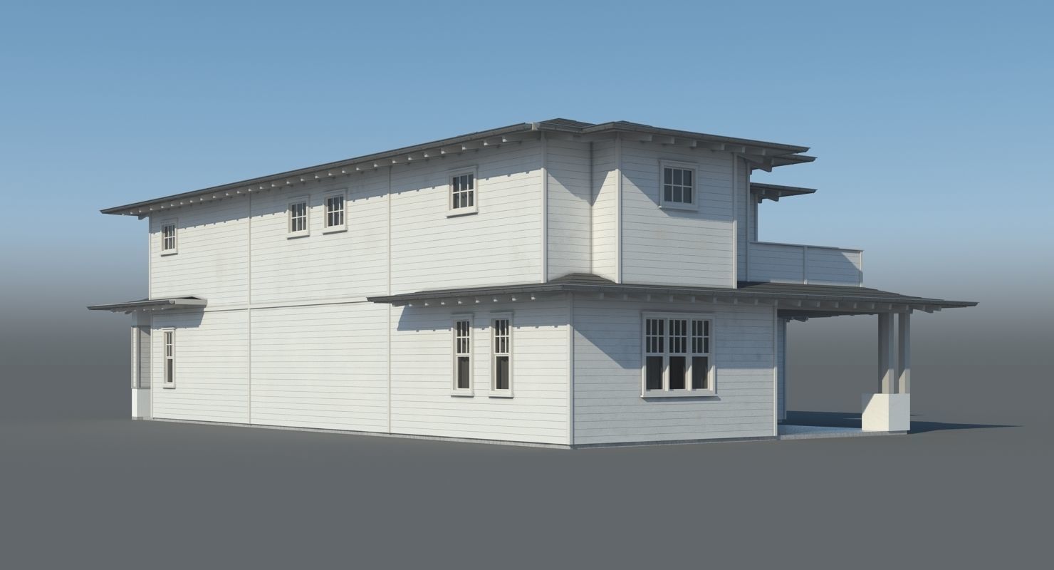 Family House 007 3D model_6