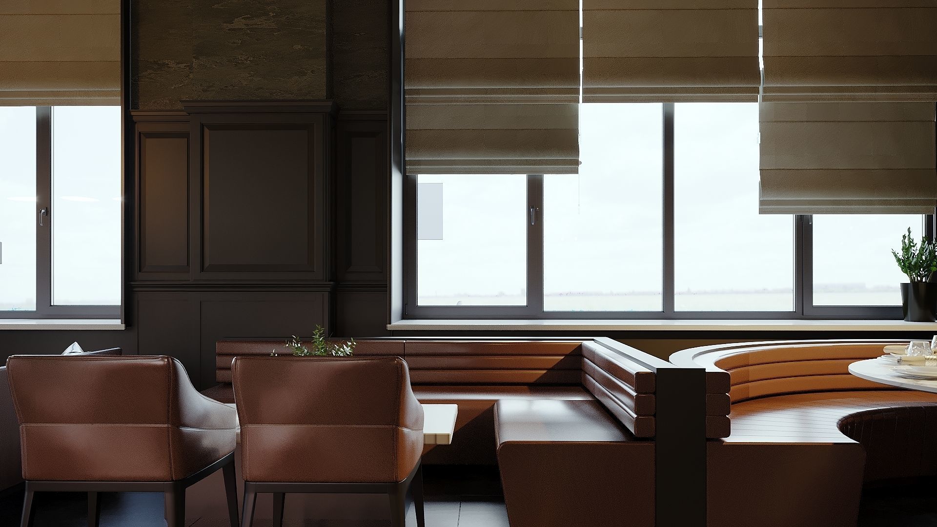 Restaurant Cafe 3D Model Interior Scene 3D model_13