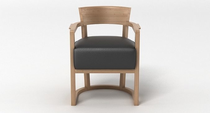 Flexform Barchetta Chair 3D model 5