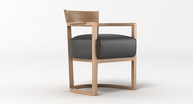 Flexform Barchetta Chair 3D model 7