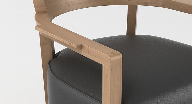 Flexform Barchetta Chair 3D model 2