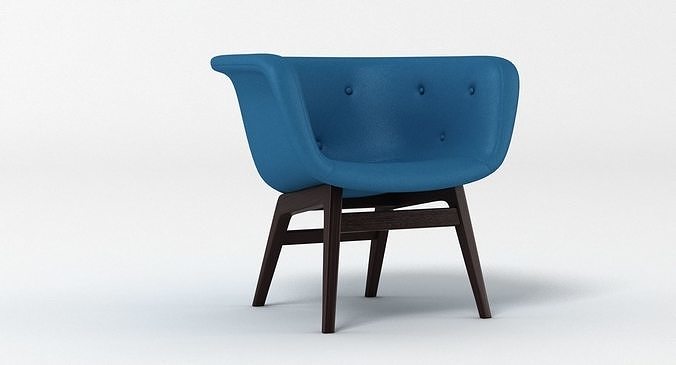 PlusHalle Chester Chair 3D model 5
