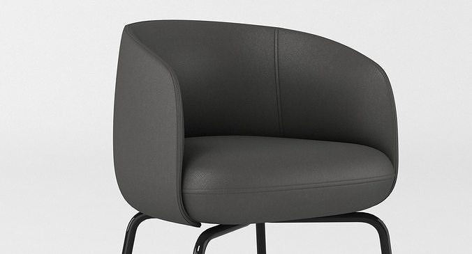 PlusHalle High Nest Chair 3D model 2