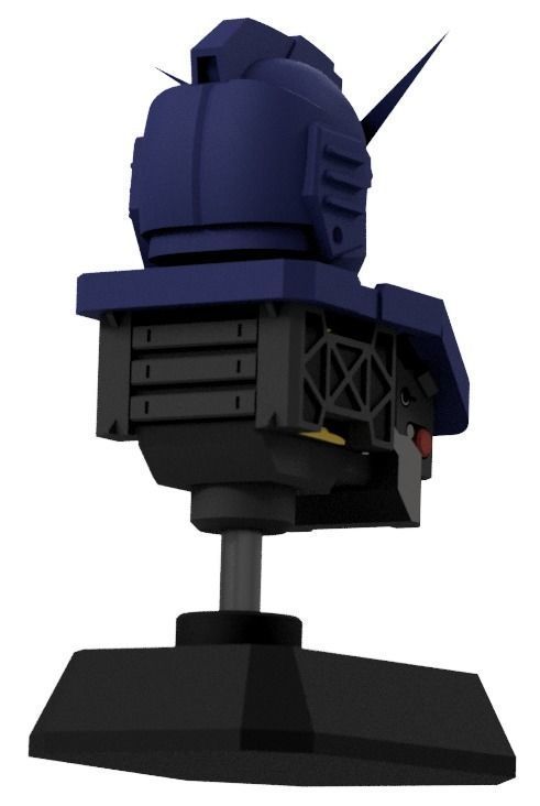 mobilsuit gundam blue destiny unit 02 or 03 bust 3D print model 3D print model_2