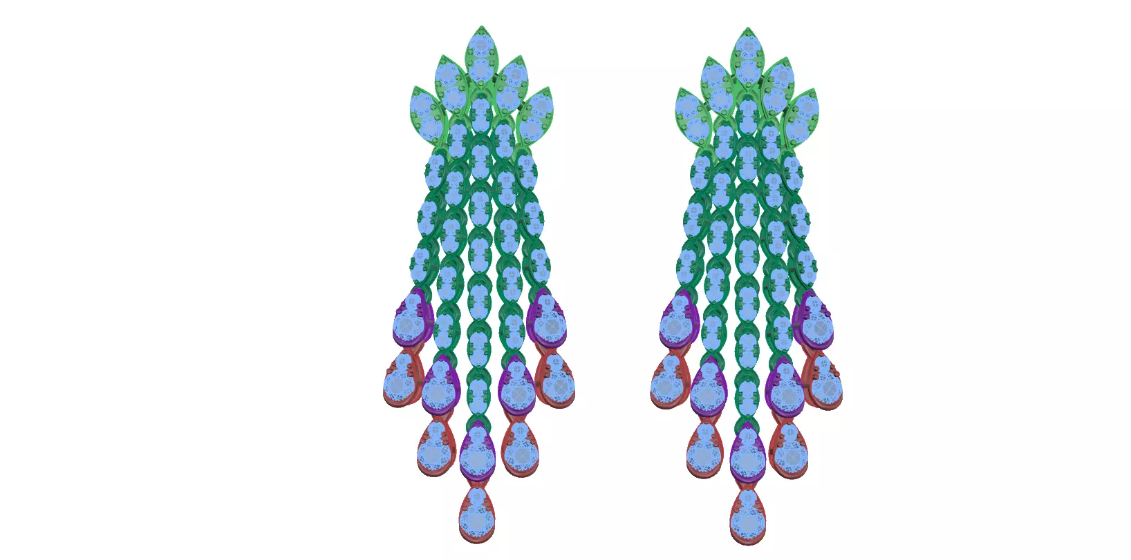earring swarovski crystal earrings 3D print model_0