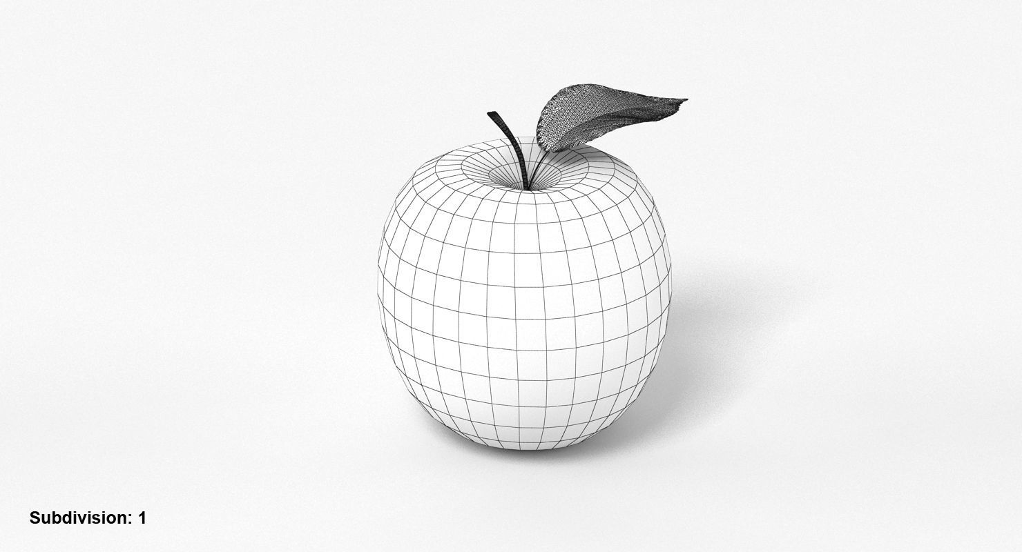 Apple 001 3D model_14