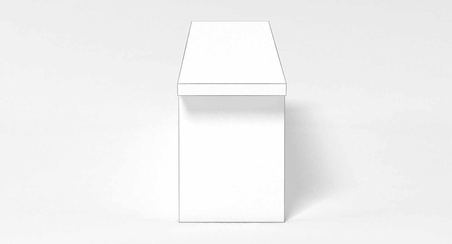 E15 Fawley Bench Low-poly 3D model_8