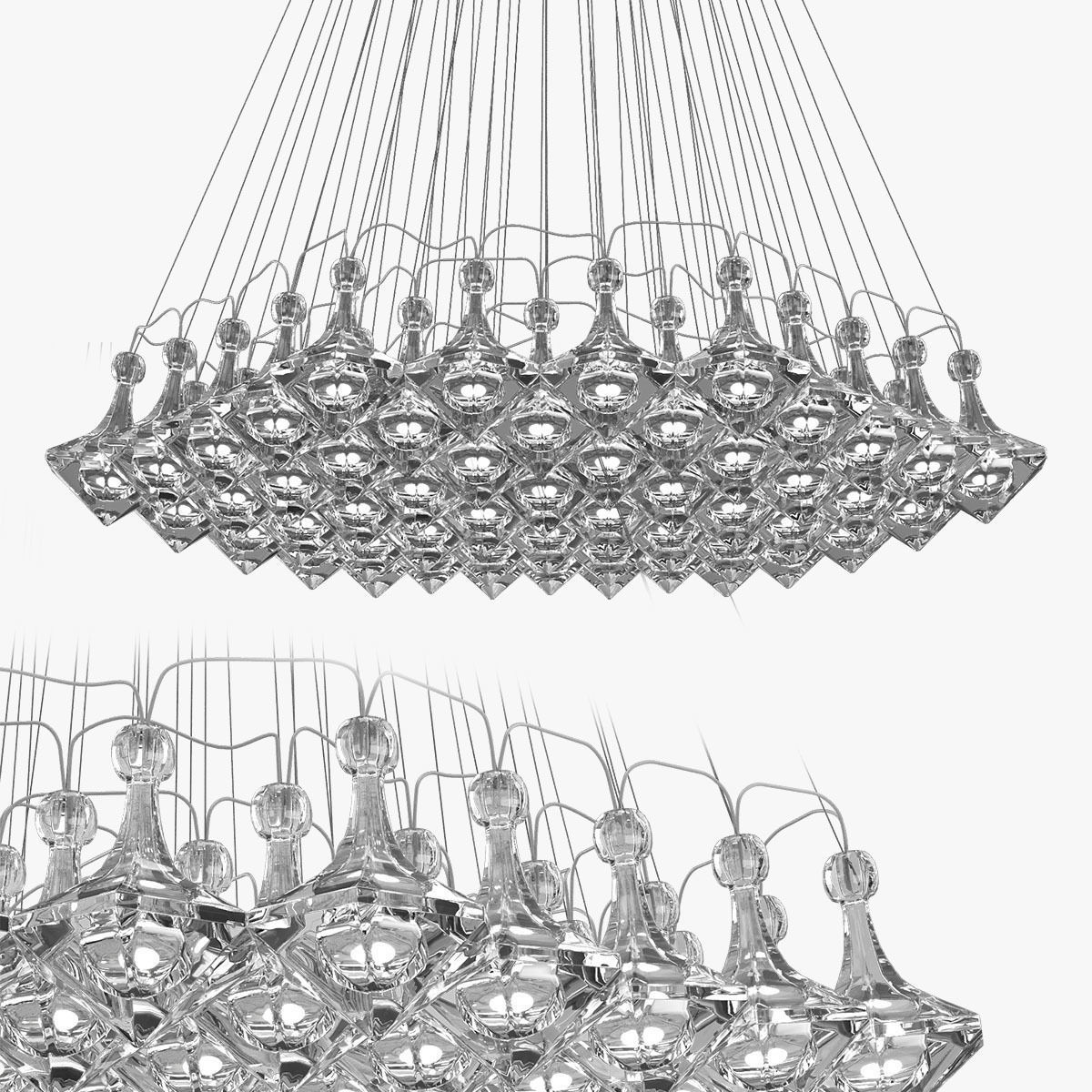 Facet  Pendant Cluster 3D model_7