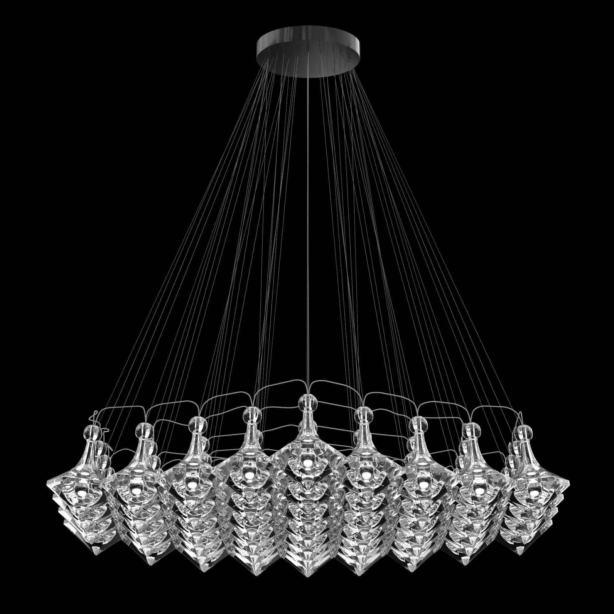 Facet  Pendant Cluster 3D model_1