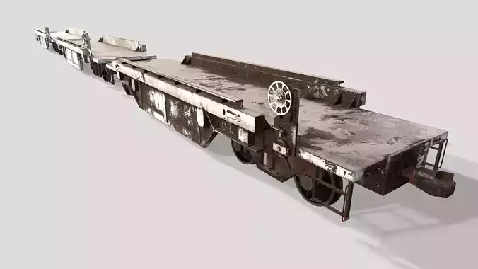 Flat Bed Train Cars