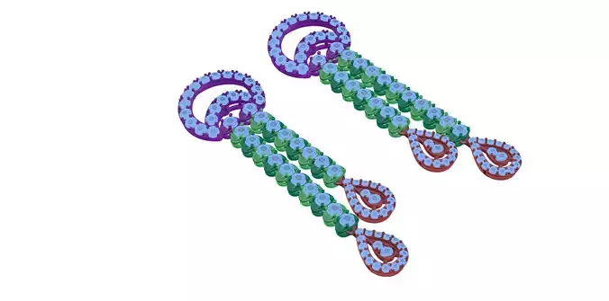 earring pair of earrings with beads