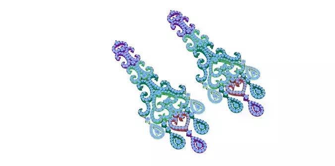 earring pair of colorful earrings