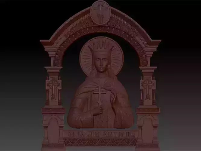 Virgin Mary Statue 3D print model