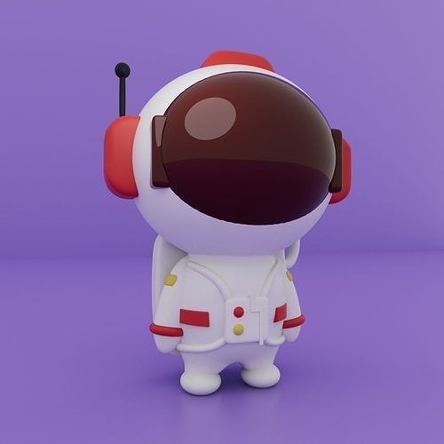 Little Astronaut 3D print model