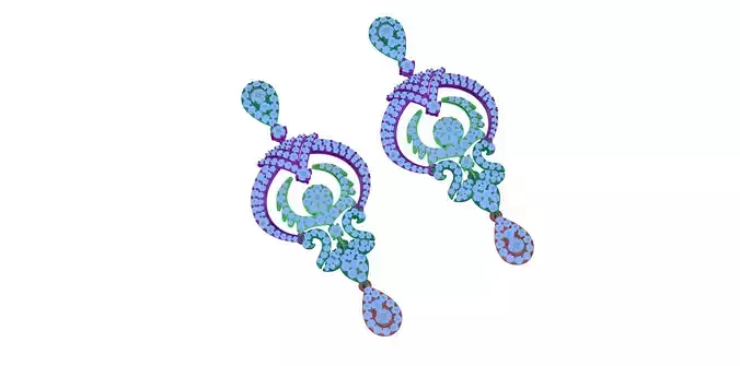 earring pair of earrings with crystals