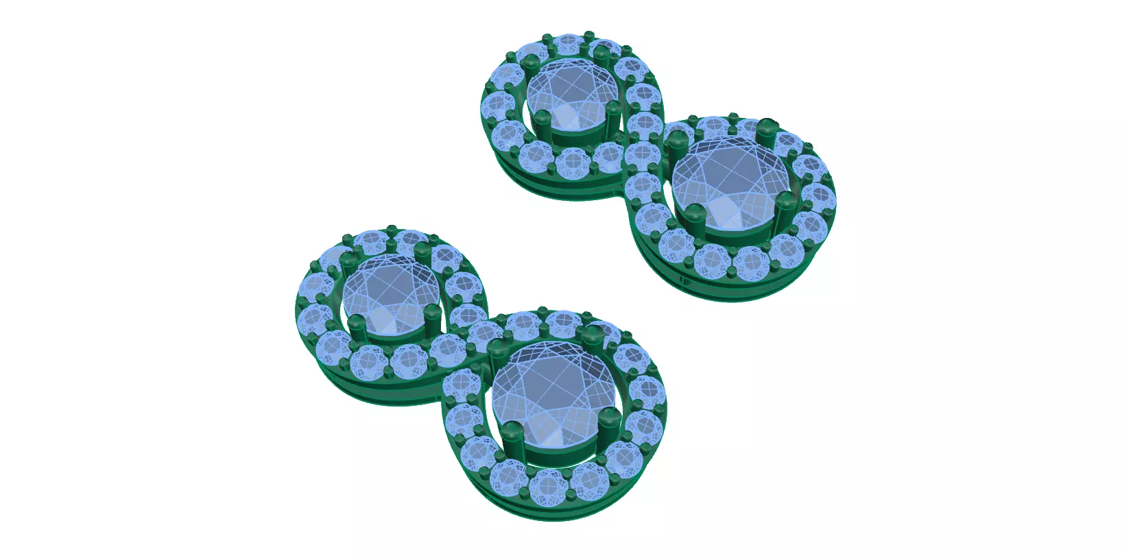 earring pair of earrings 3D print model_0