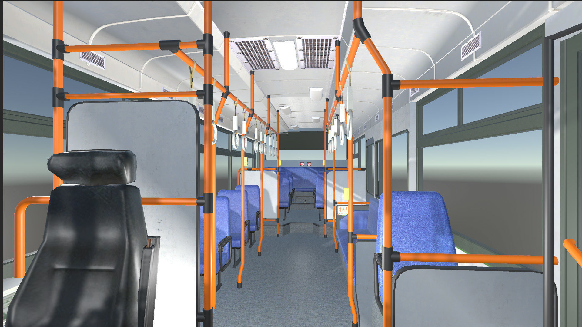 Japanese Public Bus 3D Model - Unity Ready Low-poly 3D model_7