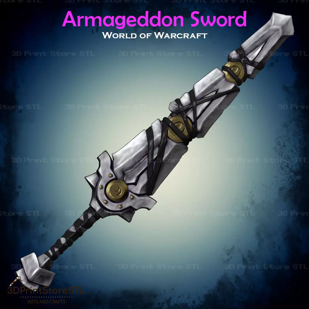 Armageddon Sword Cosplay World Of Warcraft - STL File 3D print model_0