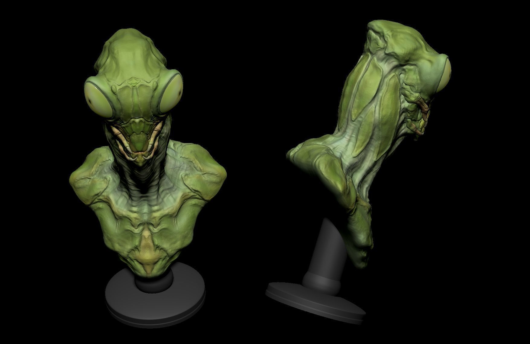 Alien Mantis Print 3D Stl 3D print model_3