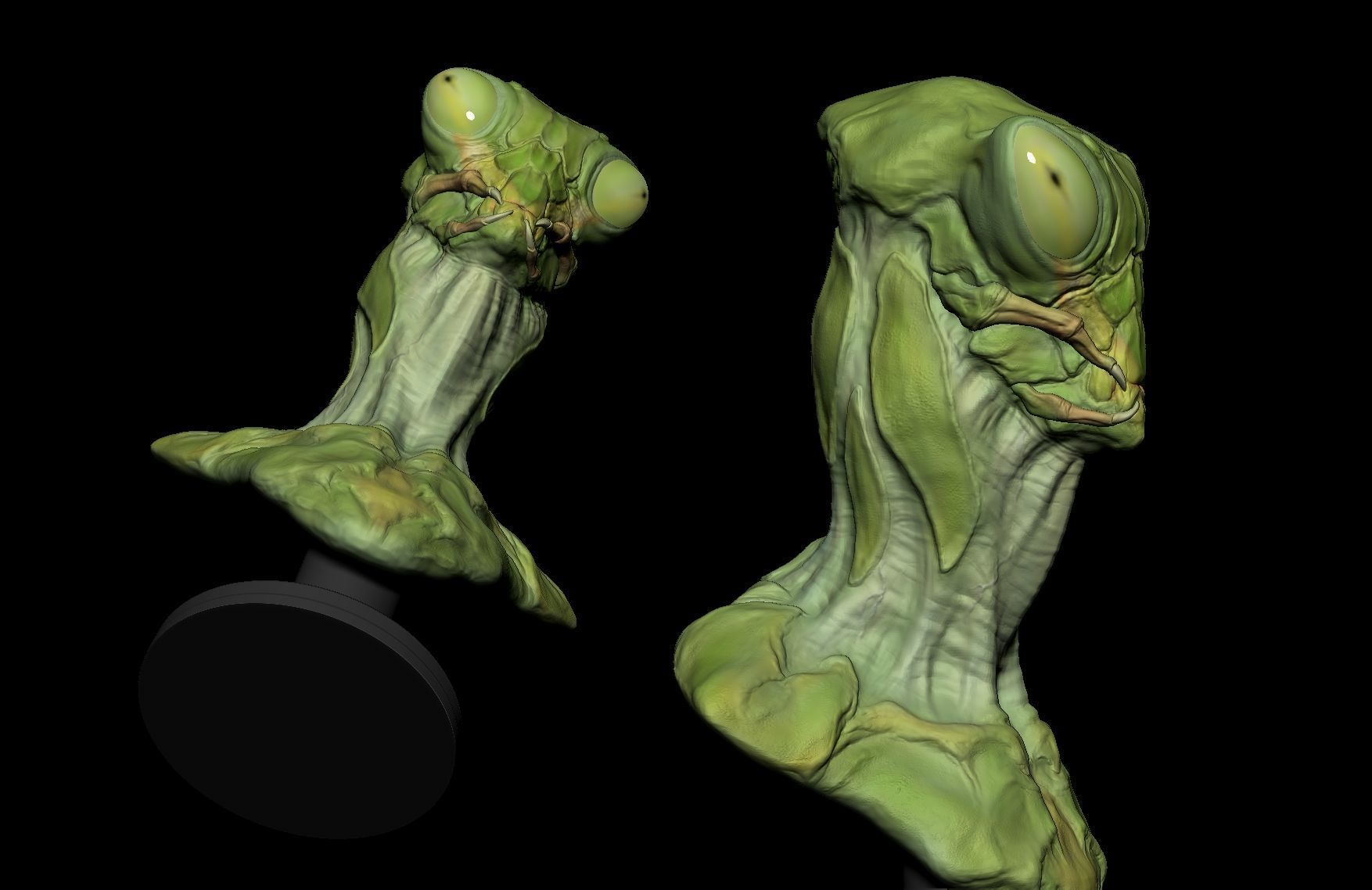 Alien Mantis Print 3D Stl 3D print model_4