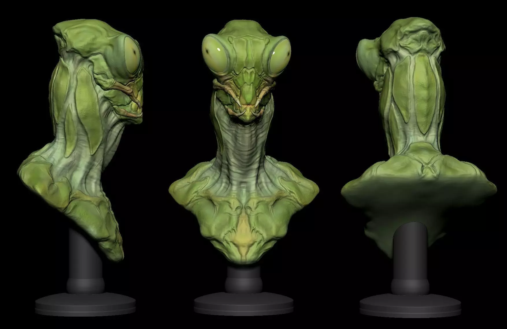 Alien Mantis Print 3D Stl 3D print model_0