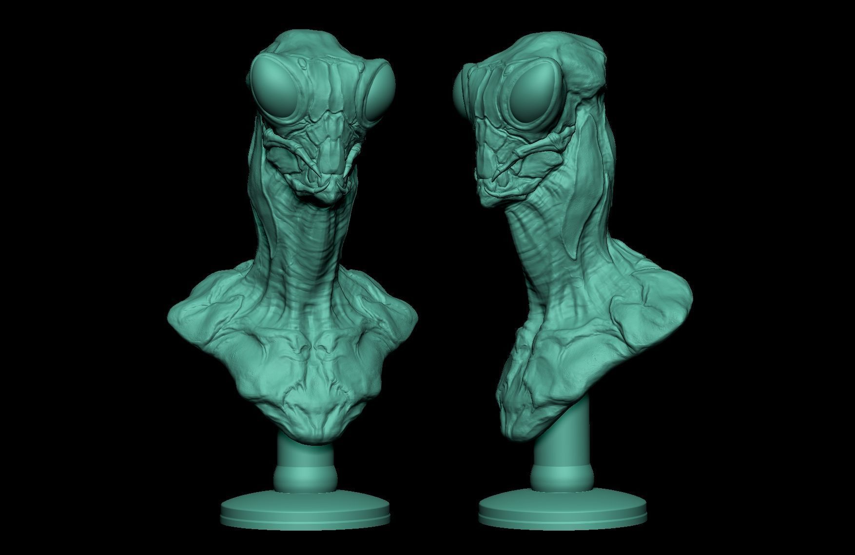 Alien Mantis Print 3D Stl 3D print model_11