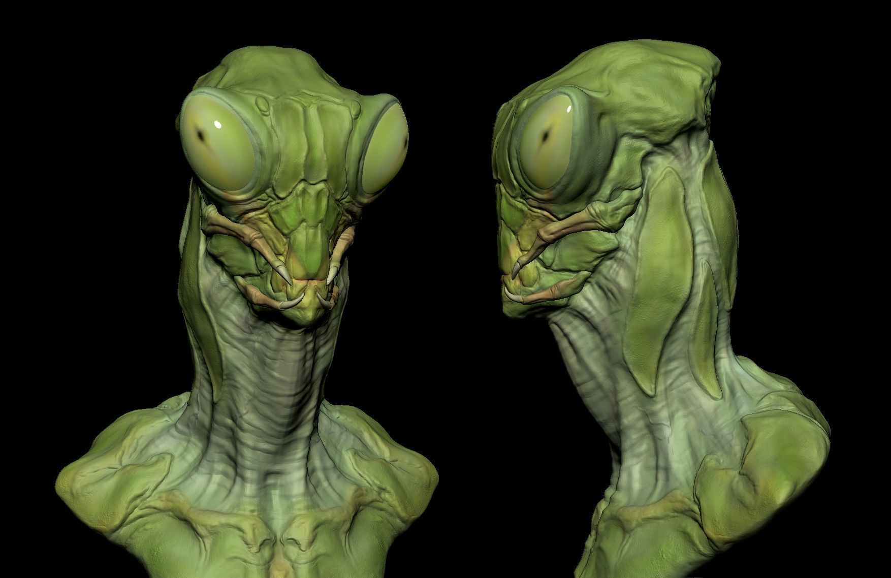 Alien Mantis Print 3D Stl 3D print model_2