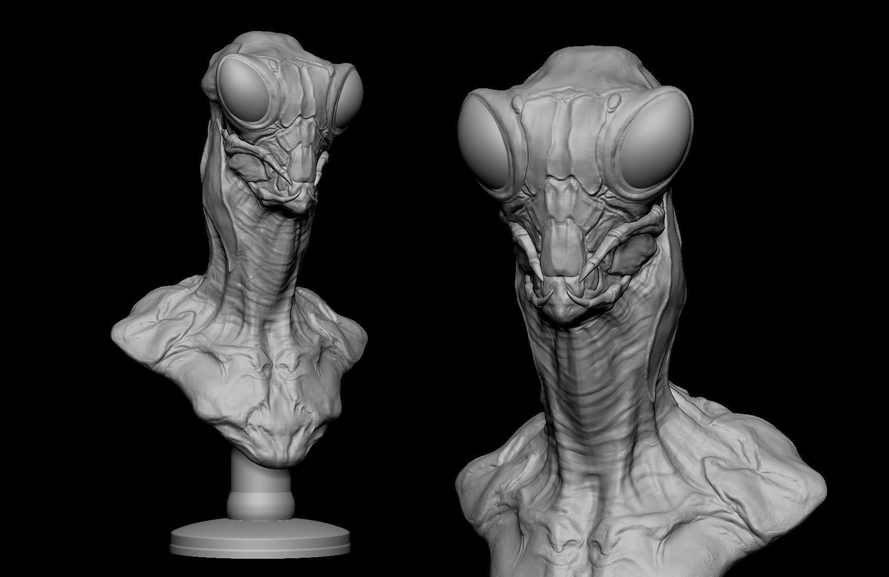 Alien Mantis Print 3D Stl 3D print model_8