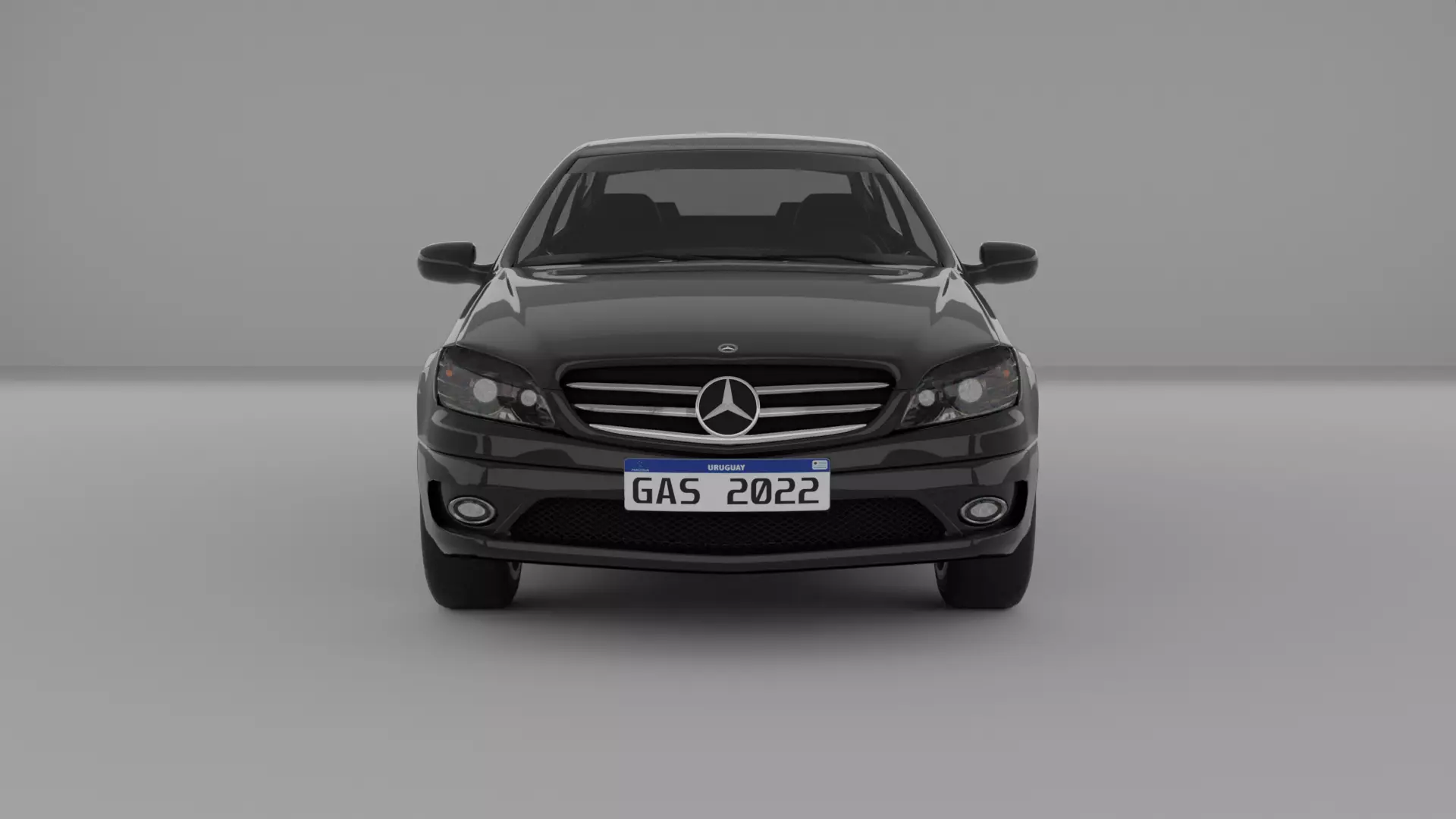 Mercedes Benz CLC200 lowpoly blender model Low-poly 3D model
