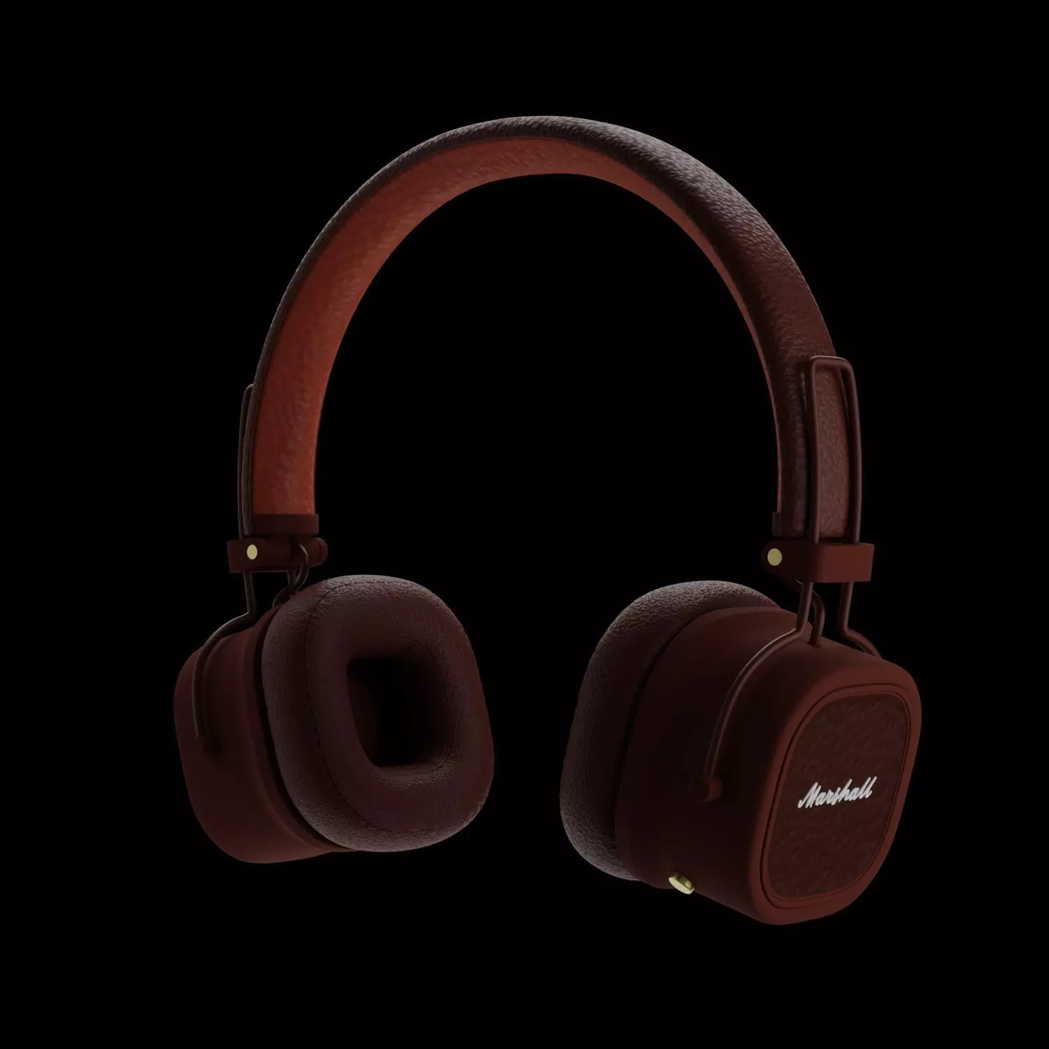 Headphones Marshall Major 3D Model 3D model