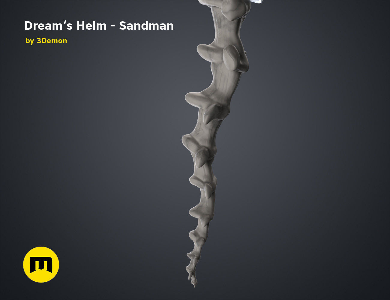 The Sandman helm 3D print model_10