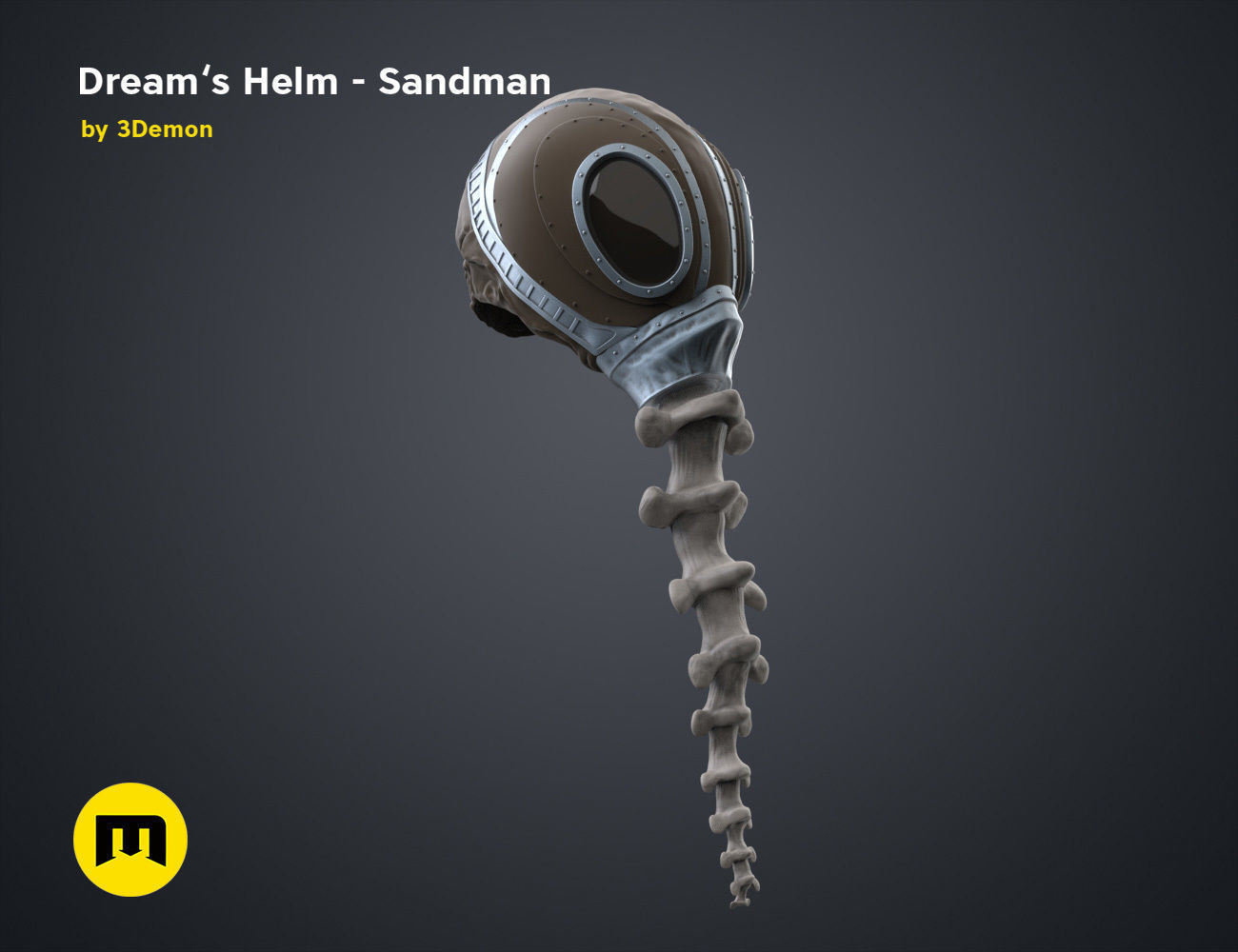 The Sandman helm 3D print model_21