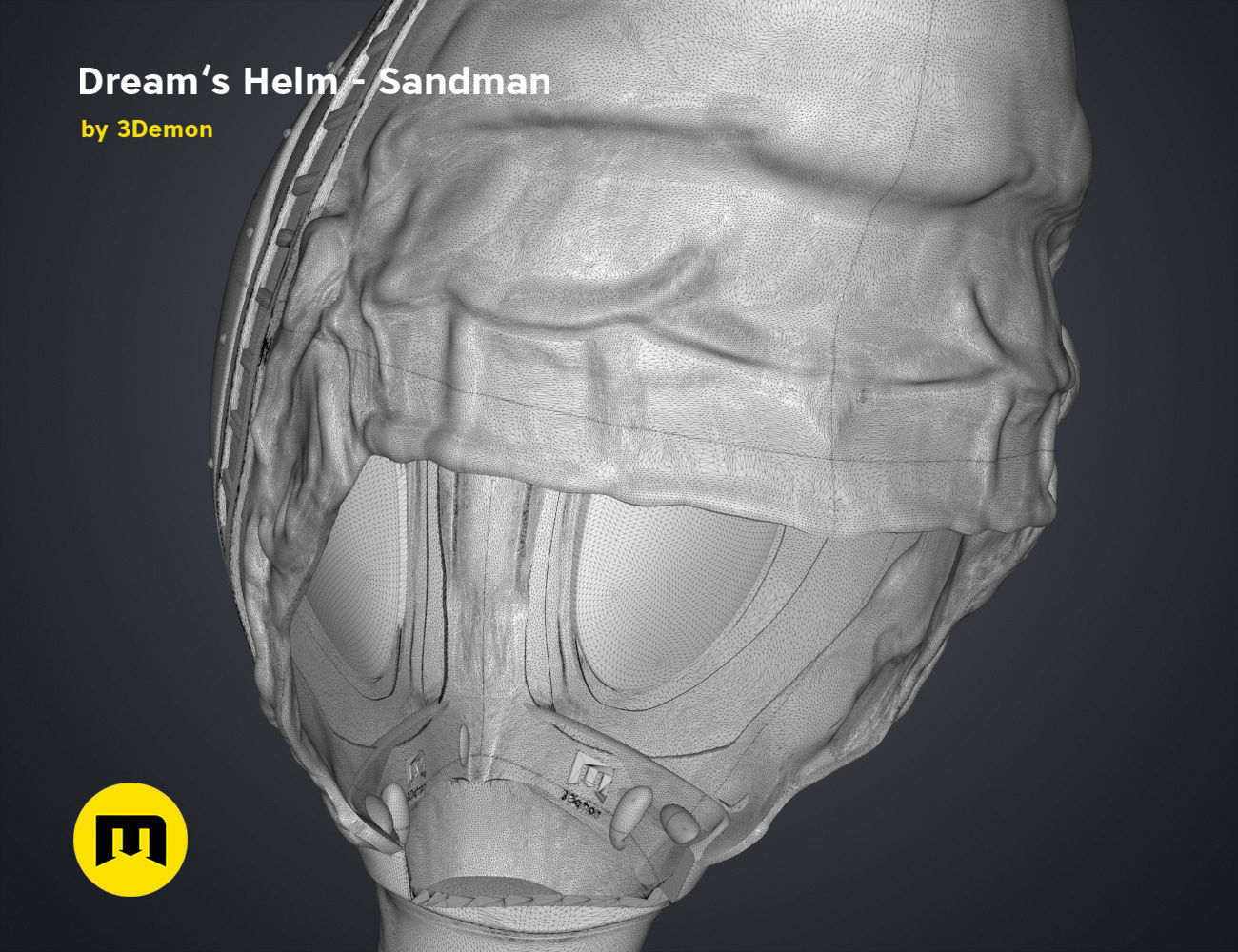 The Sandman helm 3D print model_19