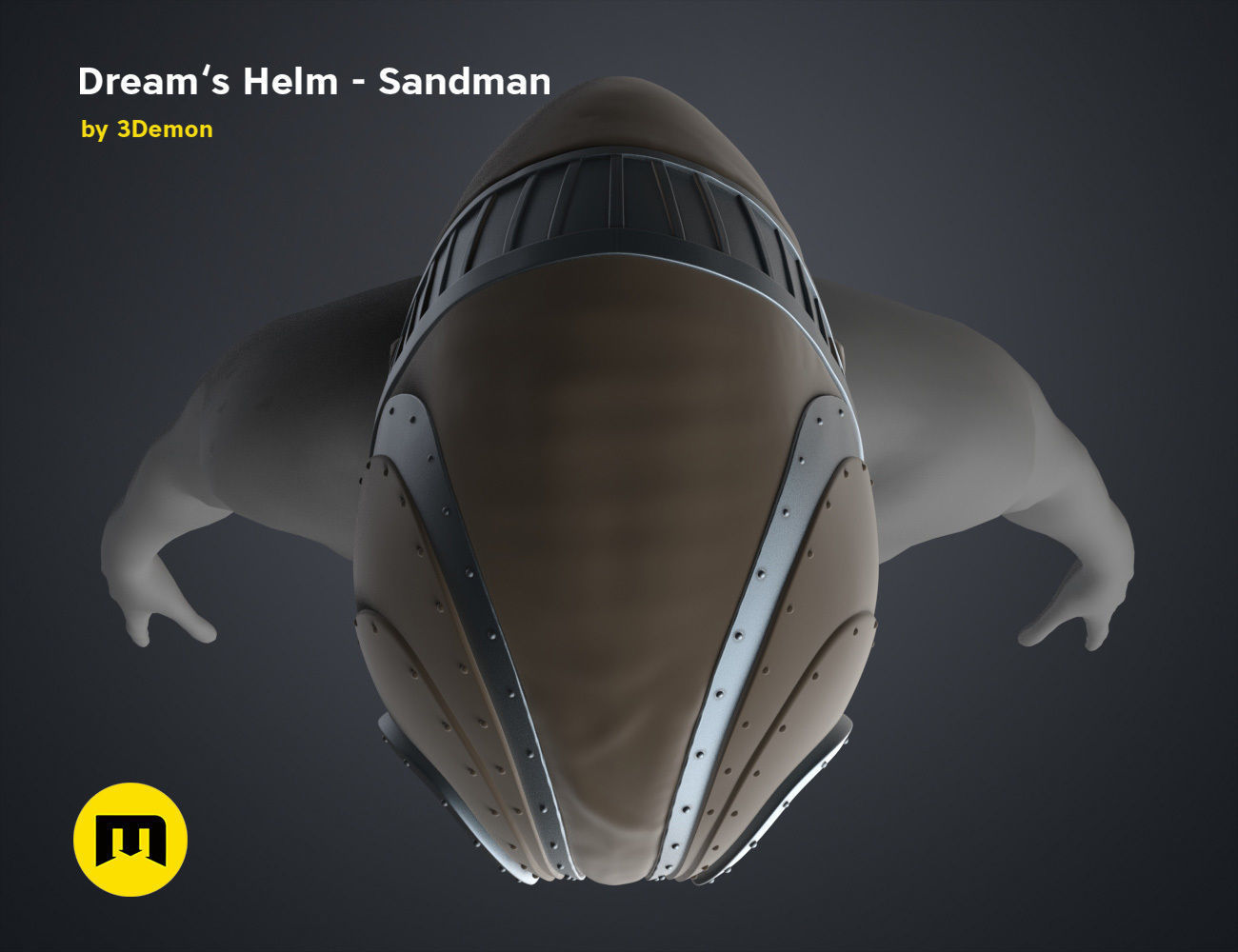 The Sandman helm 3D print model_26