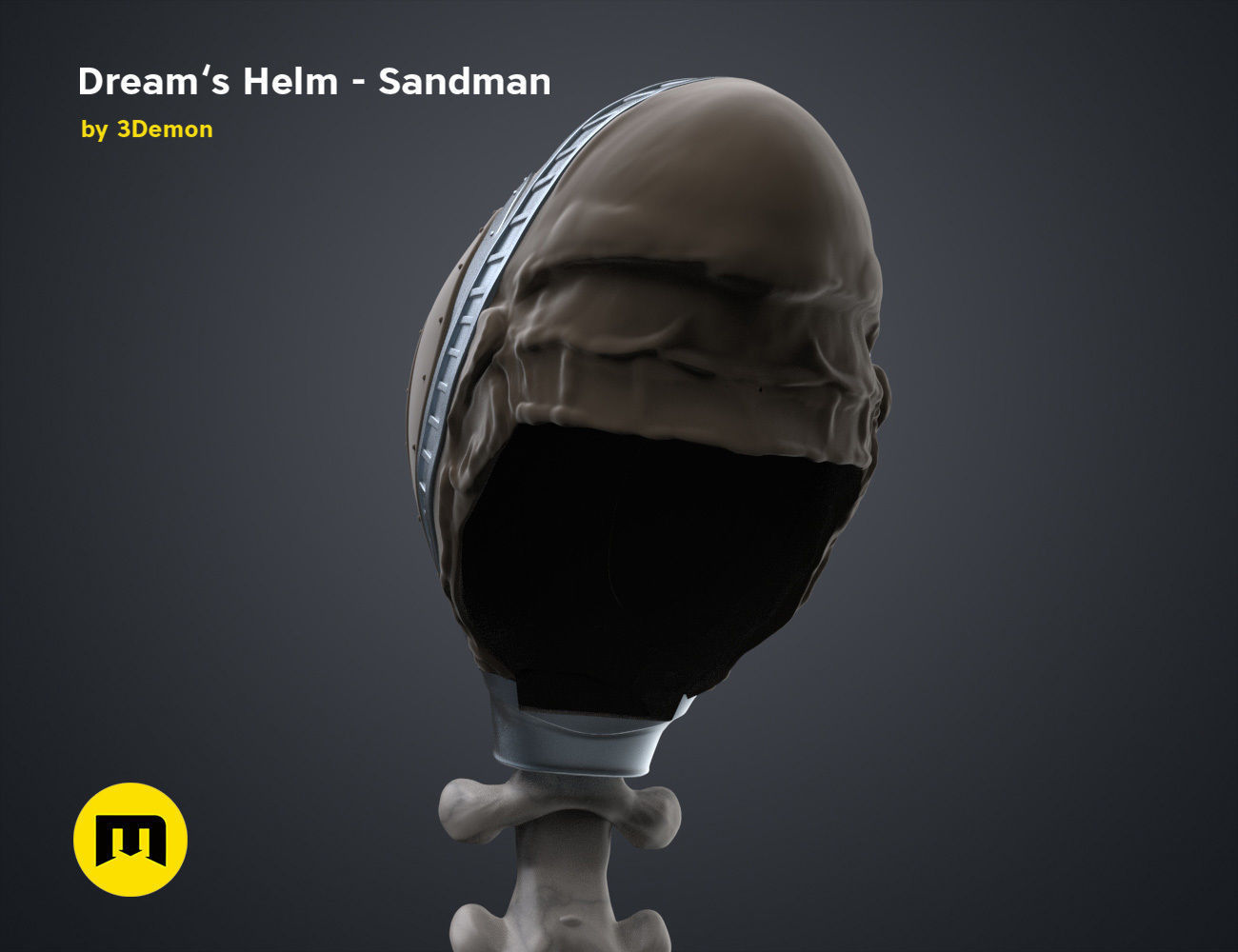 The Sandman helm 3D print model_29