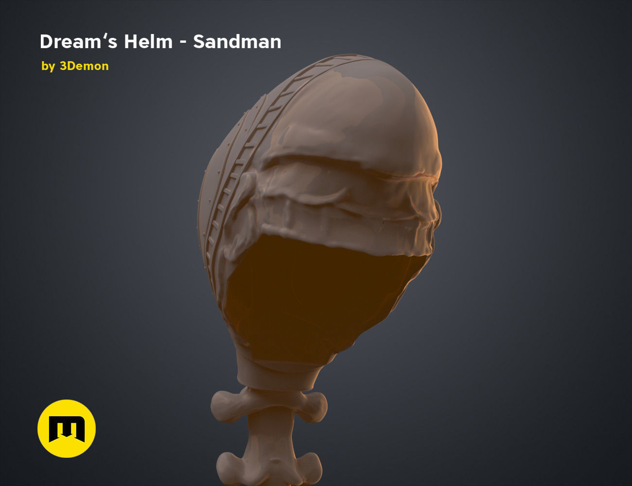The Sandman helm 3D print model_18