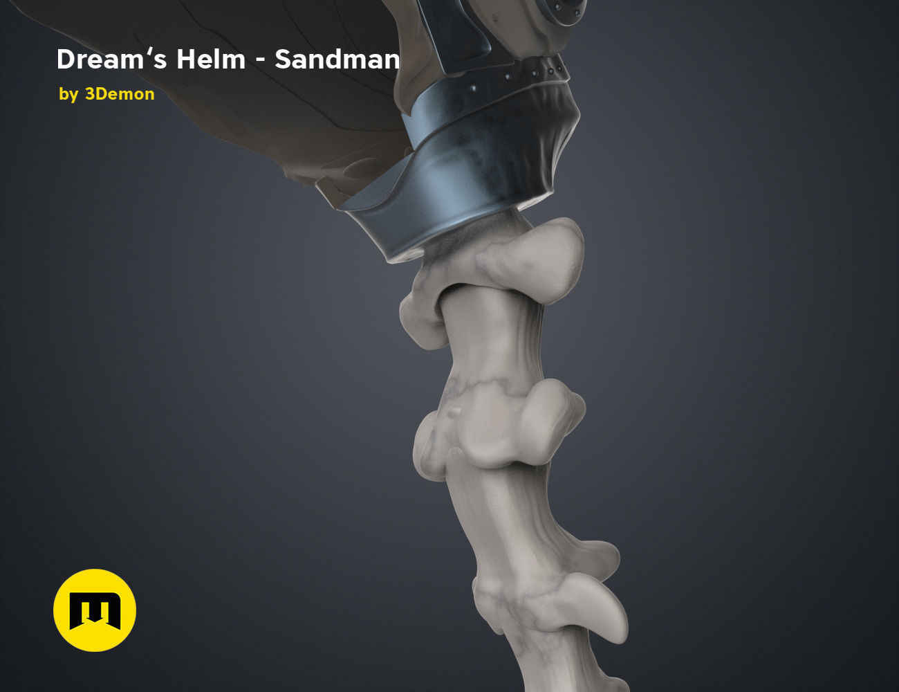 The Sandman helm 3D print model_30