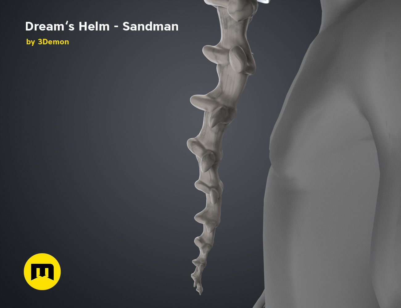 The Sandman helm 3D print model_31