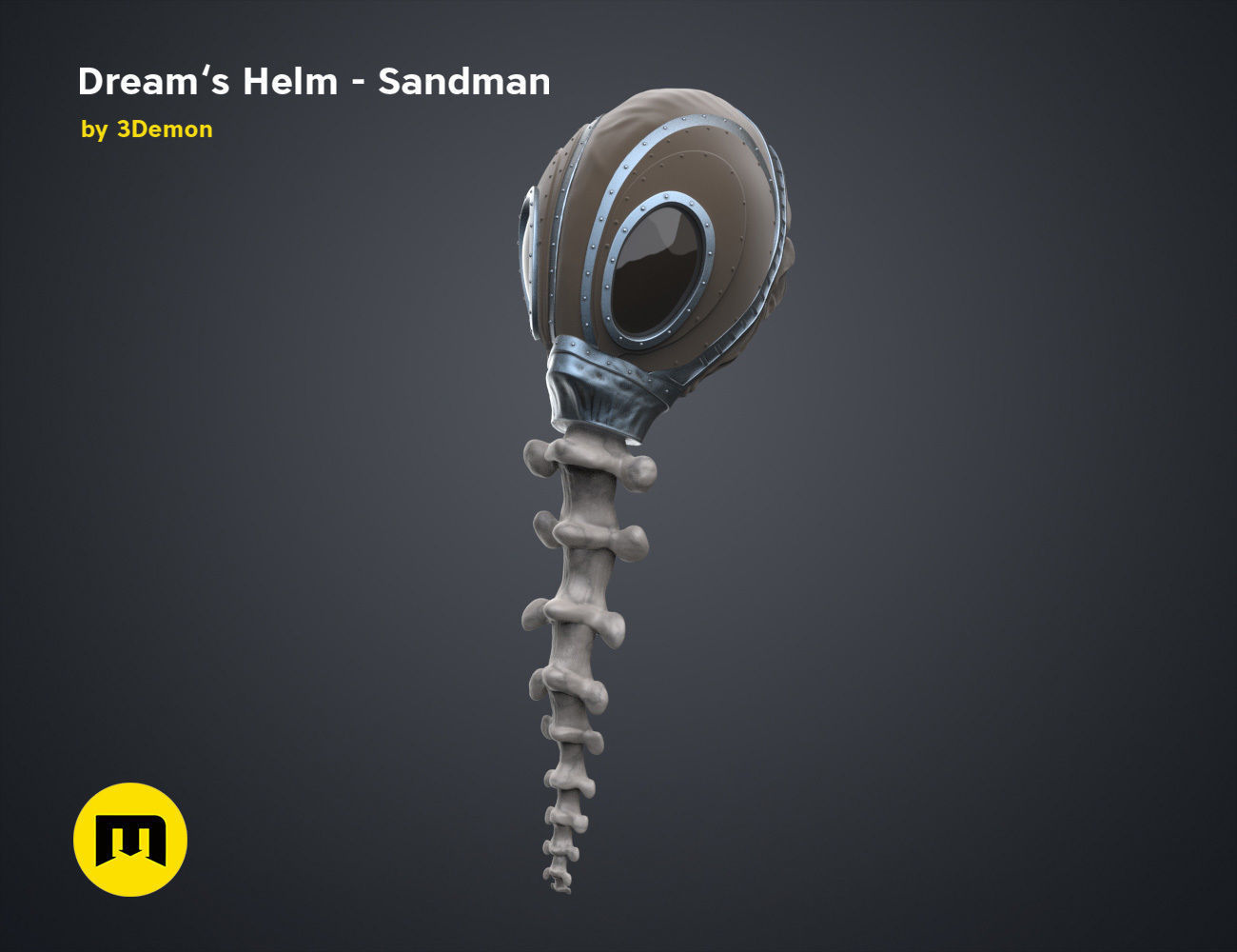 The Sandman helm 3D print model_3