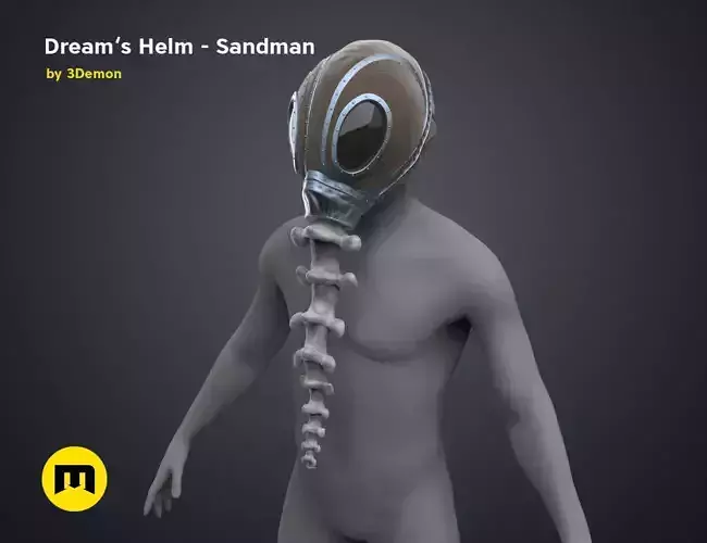 The Sandman helm 3D print model