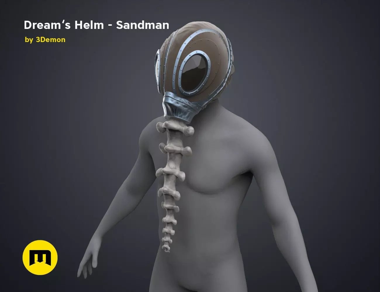 The Sandman helm 3D print model_0
