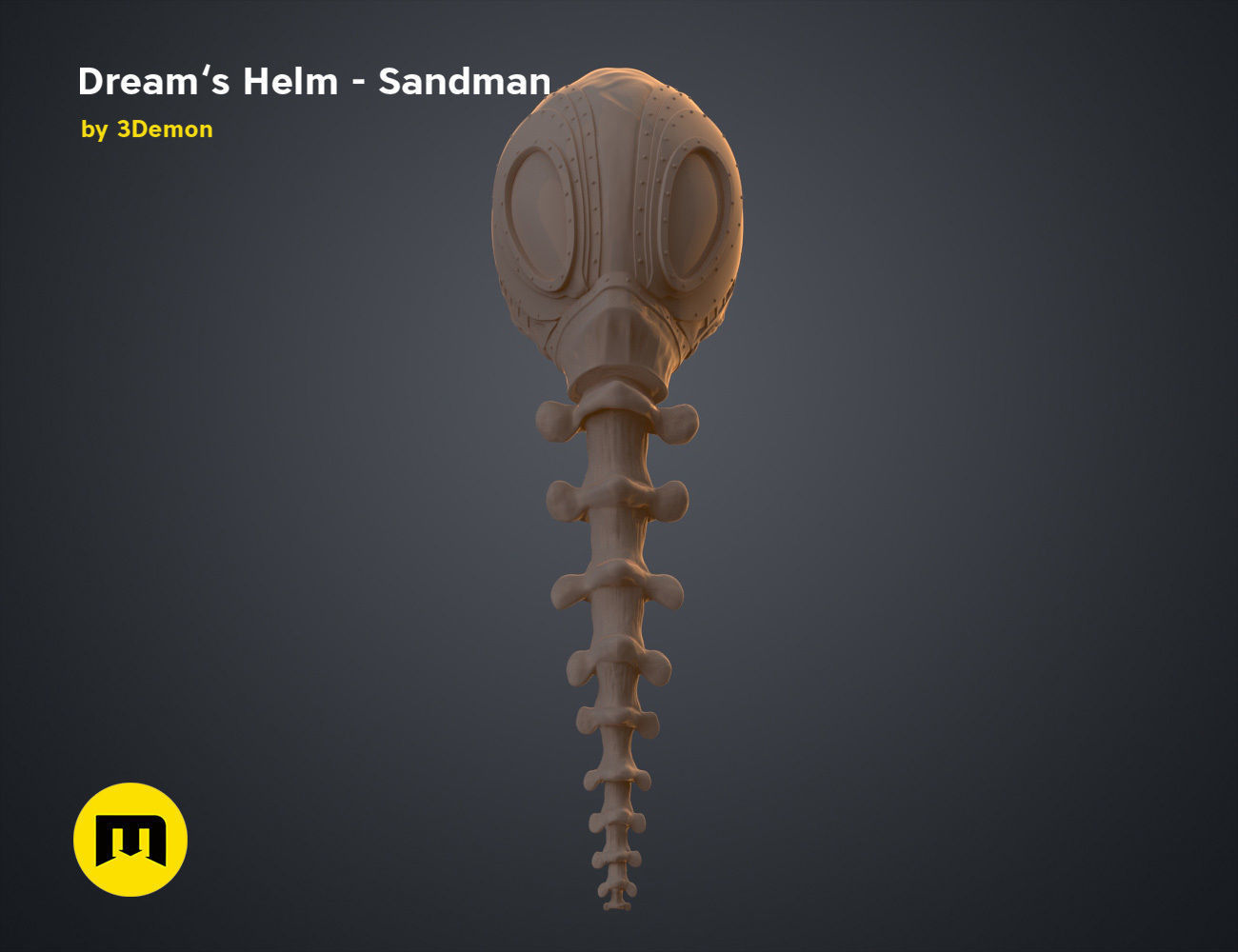 The Sandman helm 3D print model_14