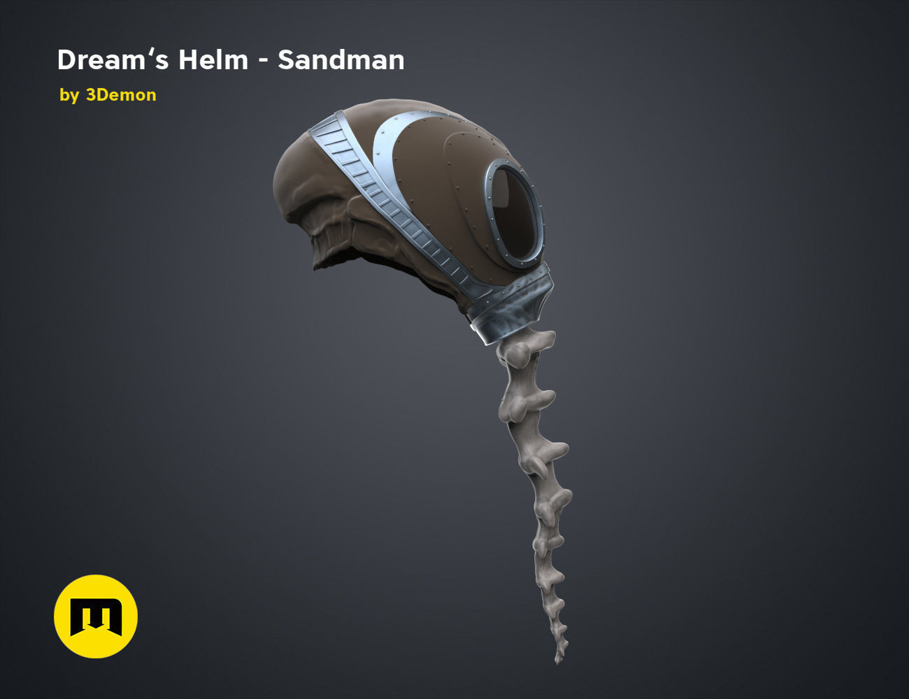 The Sandman helm 3D print model_25