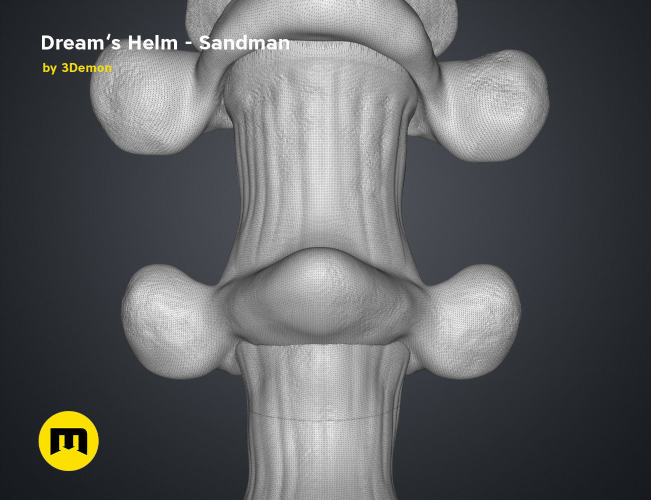 The Sandman helm 3D print model_15