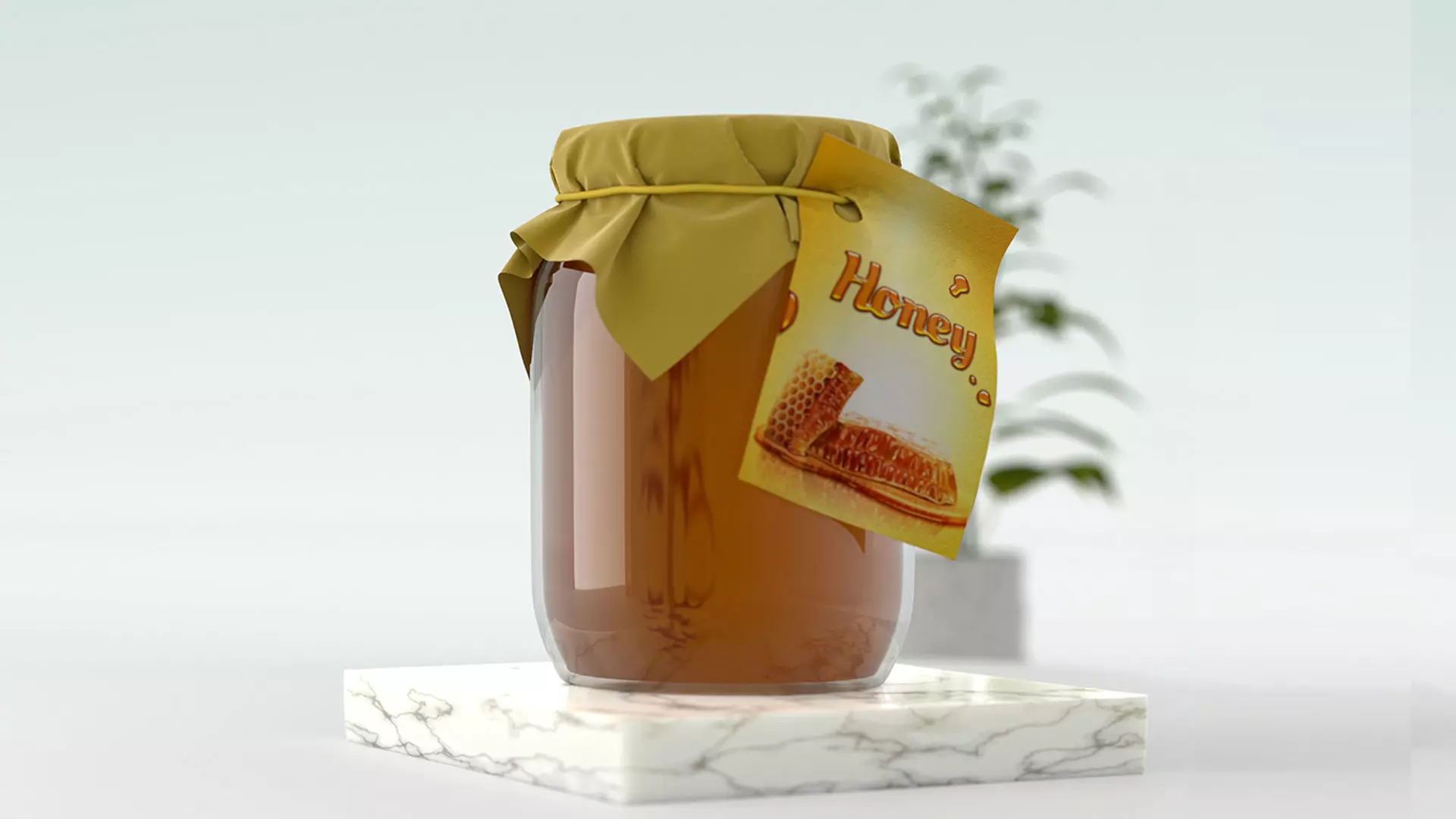 Honey Jar 3d Package 3D model_0
