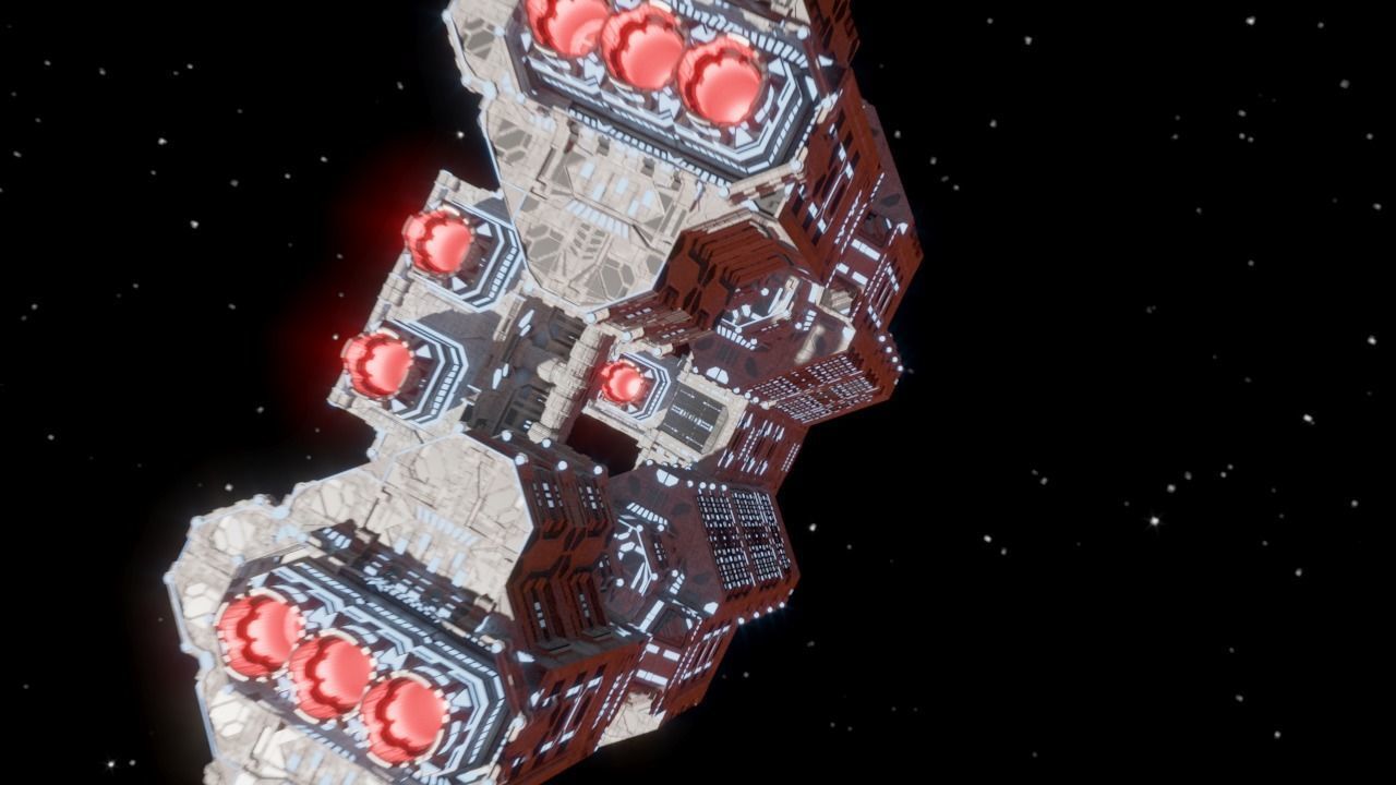 Space Ship Sci Fi 3D model_7