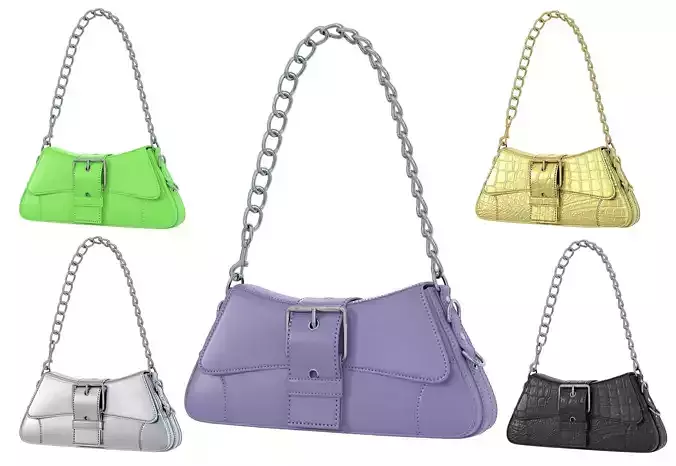 Balenciaga Lindsay Small Bag Low-poly 3D model