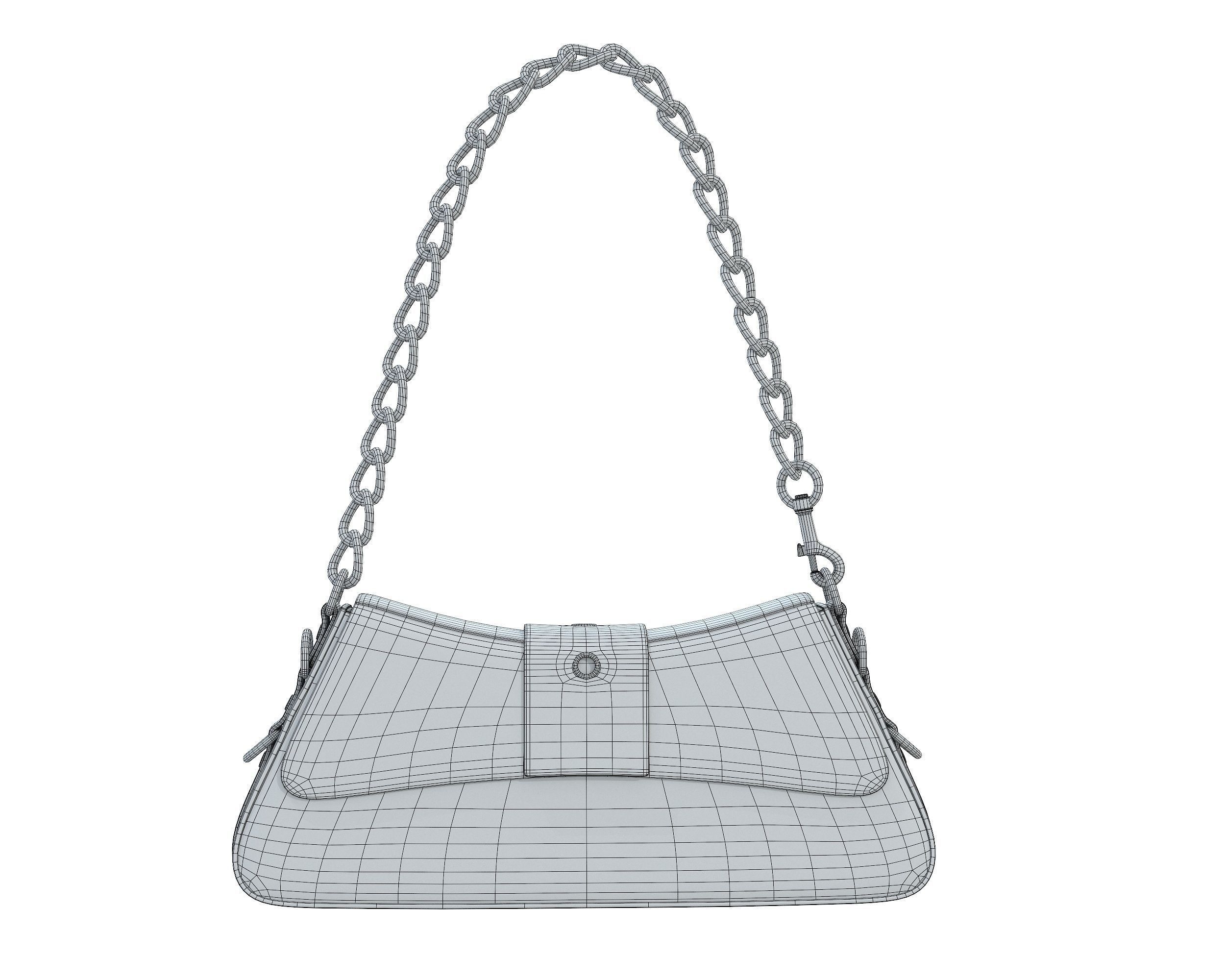 Balenciaga Lindsay Small Bag Low-poly 3D model_18